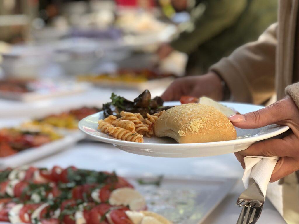 Bild vom Buffet beim Richtfest Bremer Straße II